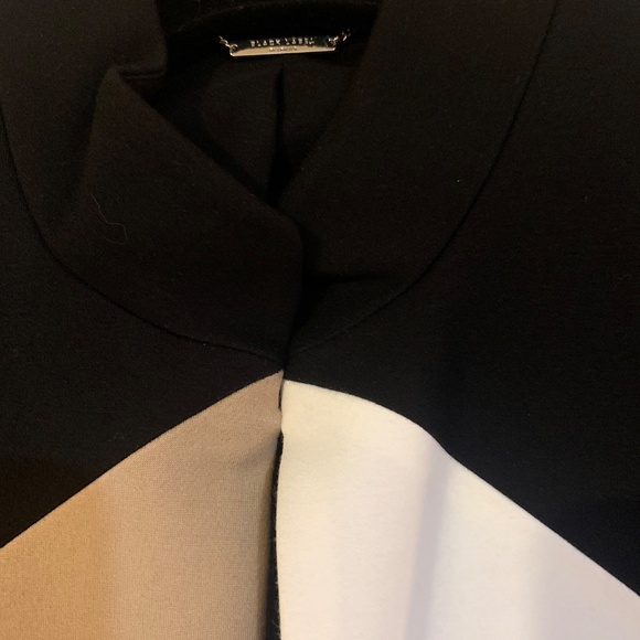 Chico’s Black/Tan/Ivory Lined Short Jacket sz0 - Picture 2 of 7